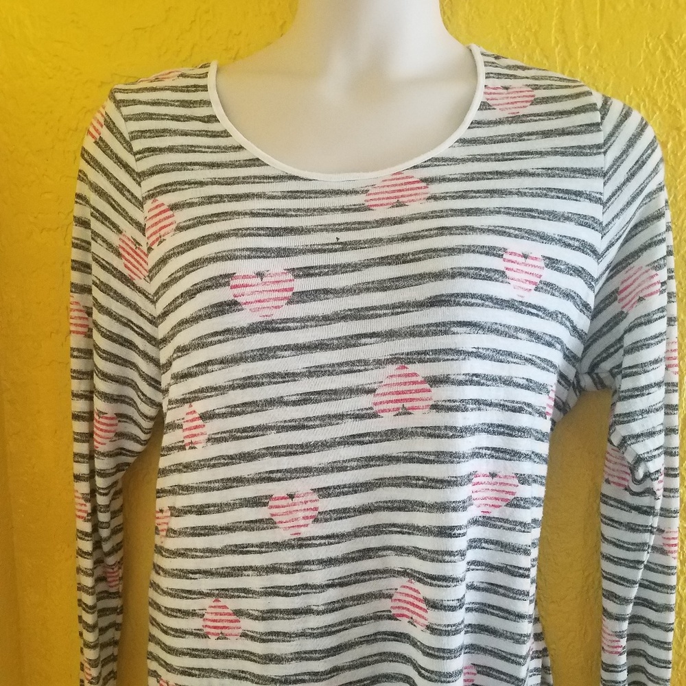 LANE BRYANT Valentine Heart SWEATER 1X 18 20